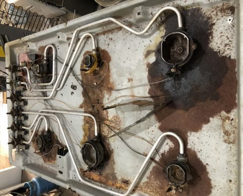 تنظيف البوتاجاز من الصدأ 5