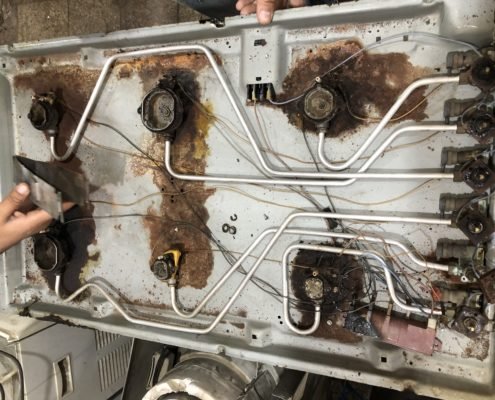 تنظيف البوتاجاز من الصدأ 7