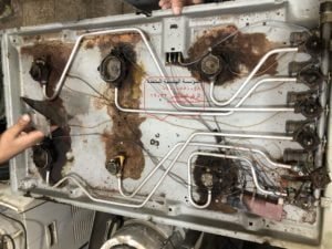 تنظيف البوتاجاز من الصدأ 1