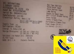 هيتر ثلاجة وايت وستنجهاوس 1