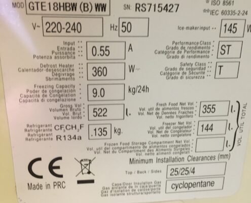 صيانة فريزر جنرال اليكتريك 18
